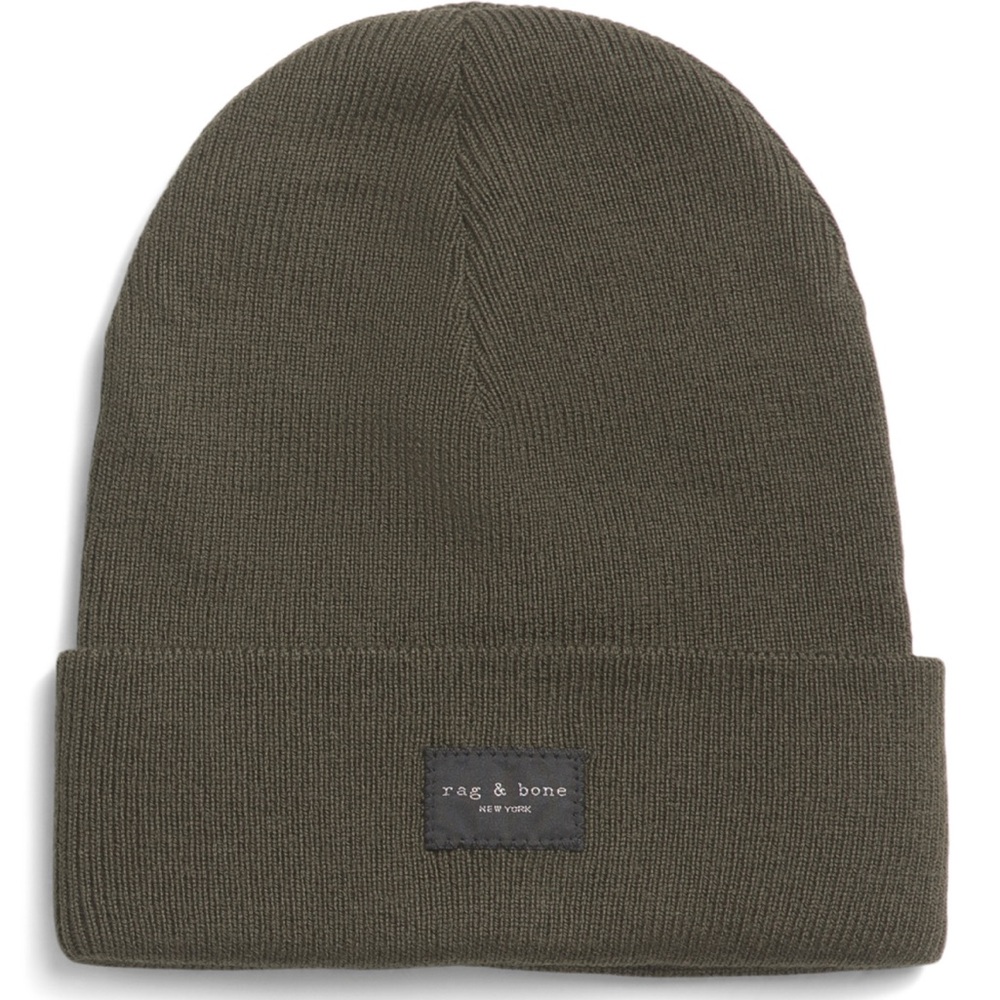 Rag & Bone Dark Green Knit Beanie New! - Picture 2 of 5